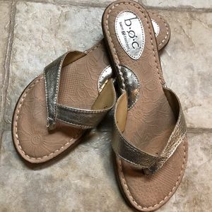 gold b.o.c. sandals